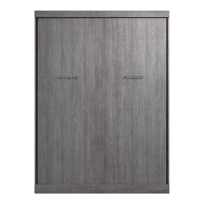 Queen Wall Bed in Bark Gray B700691