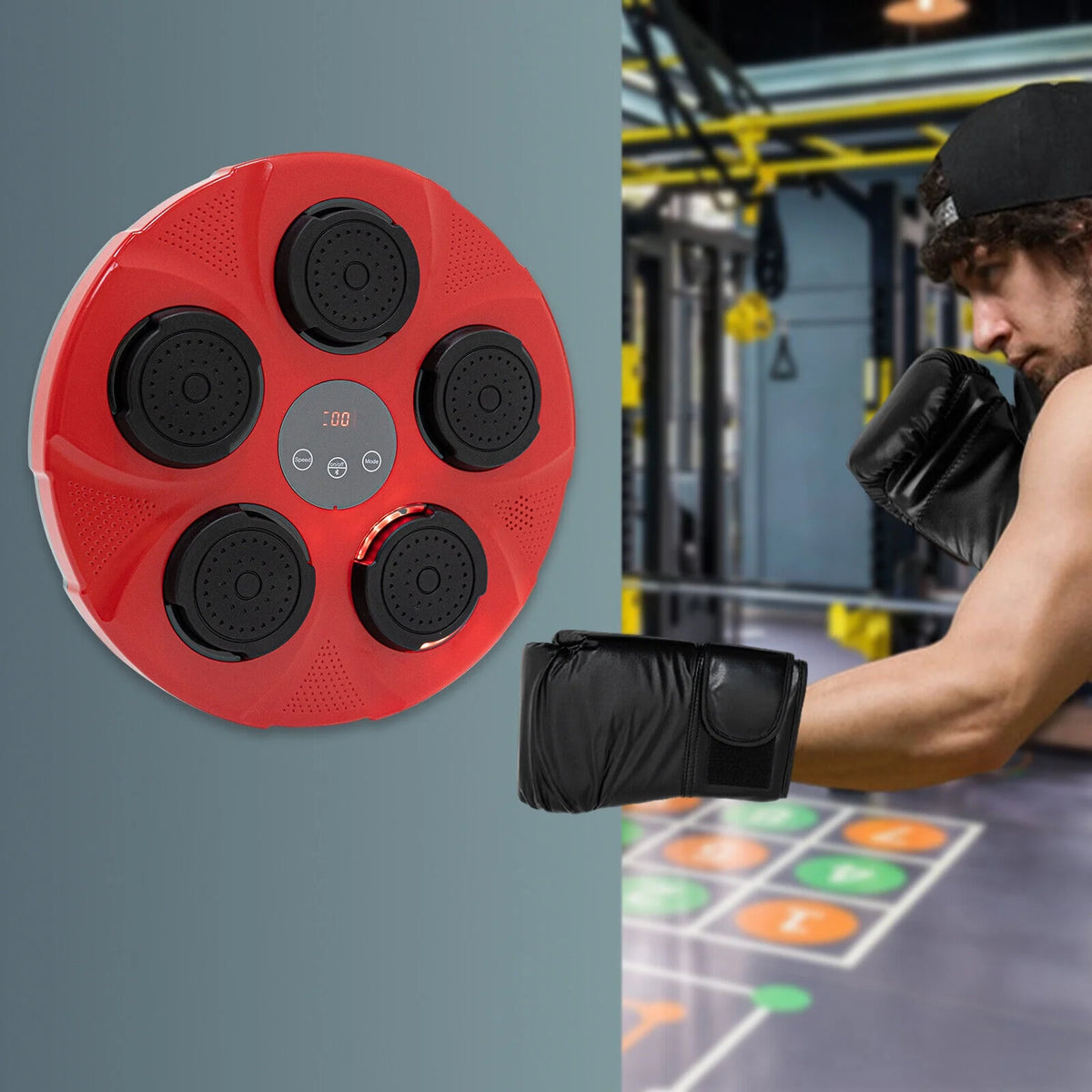 Wall-Mount Boxing Machine with Gloves L422