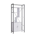 71 Inch White Display Cabinet with 7 Shelves F86903