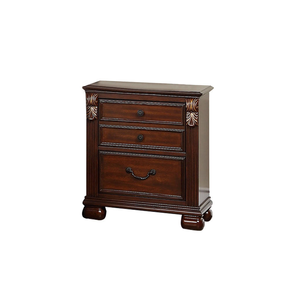 2-Drawer Wood Nightstand O519324