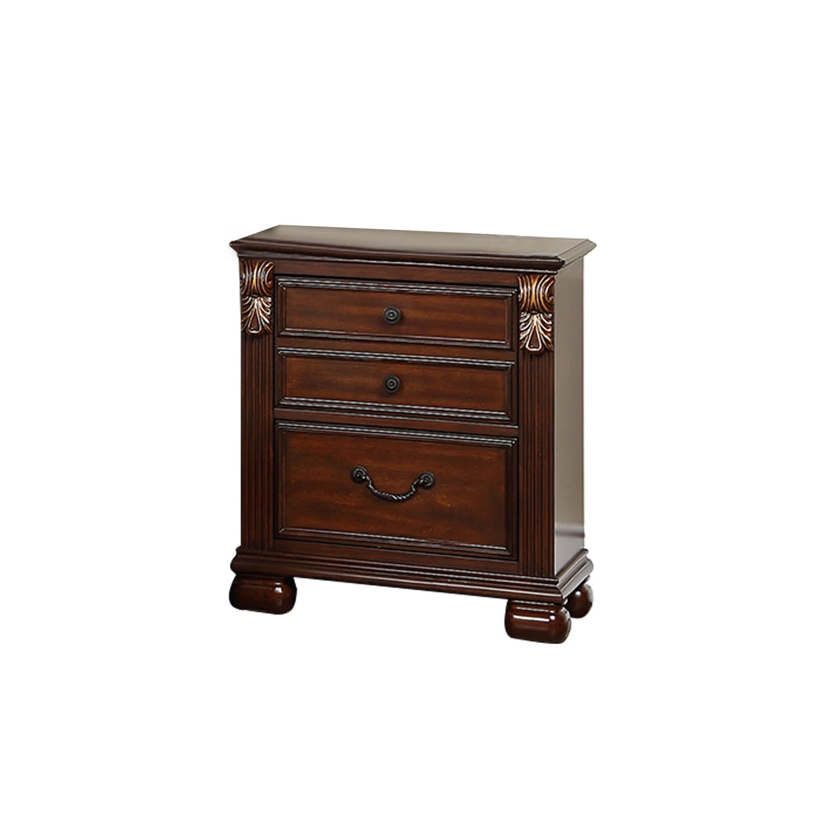 2-Drawer Wood Nightstand O519324