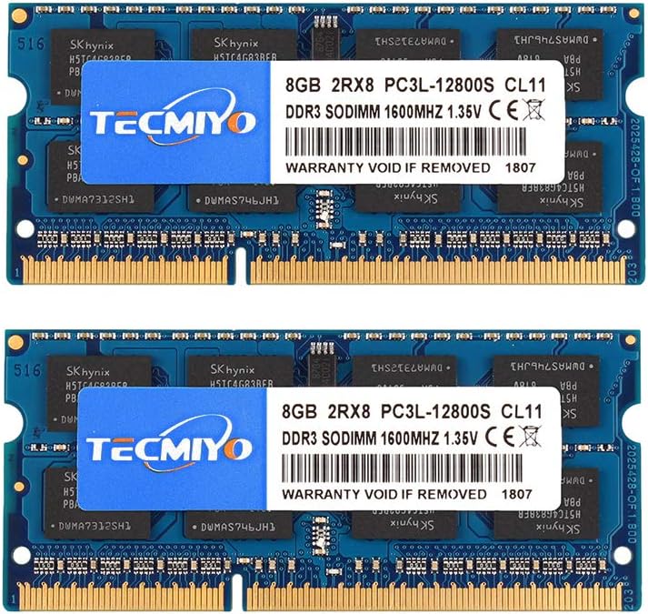 16GB Kit (2x8GB) DDR3 / DDR3L 1600MHz UDIMM Non ECC Unbuffered Desktop RAM Memory Module B443442