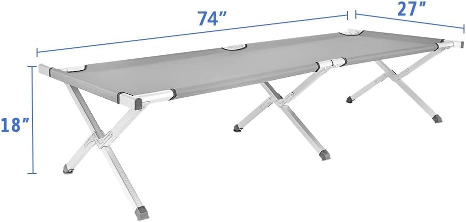 Portable Folding Camping Cot with Carrying Bag D9697