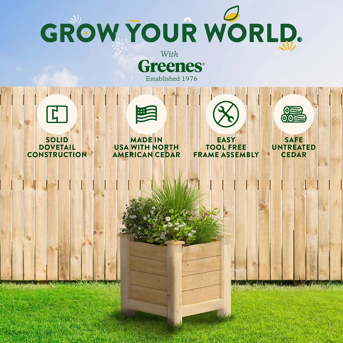 Cedar Elevated Planter E102685