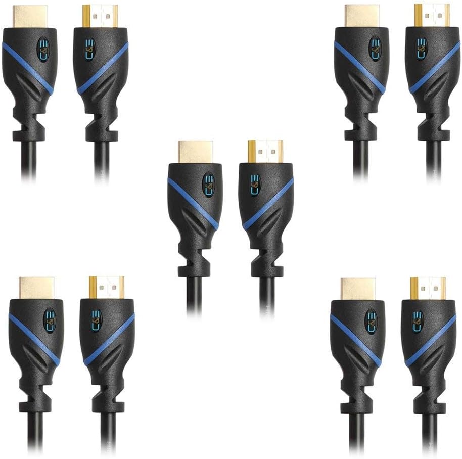 75 FT High Speed HDMI Cable Male to Male with Ethernet Black, Pack of 2 H94425