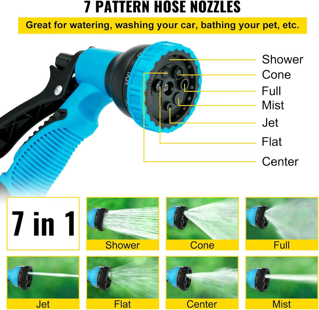 Retractable Wall Mounted Garden Hose Reel, 5/8 inch x 65 ft, Blue, Pack of 2 J2816