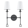 Matte Black 2-Light Sconce L86447