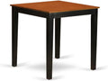 Counter Height Dining Table, 36", Black & Cherry K580