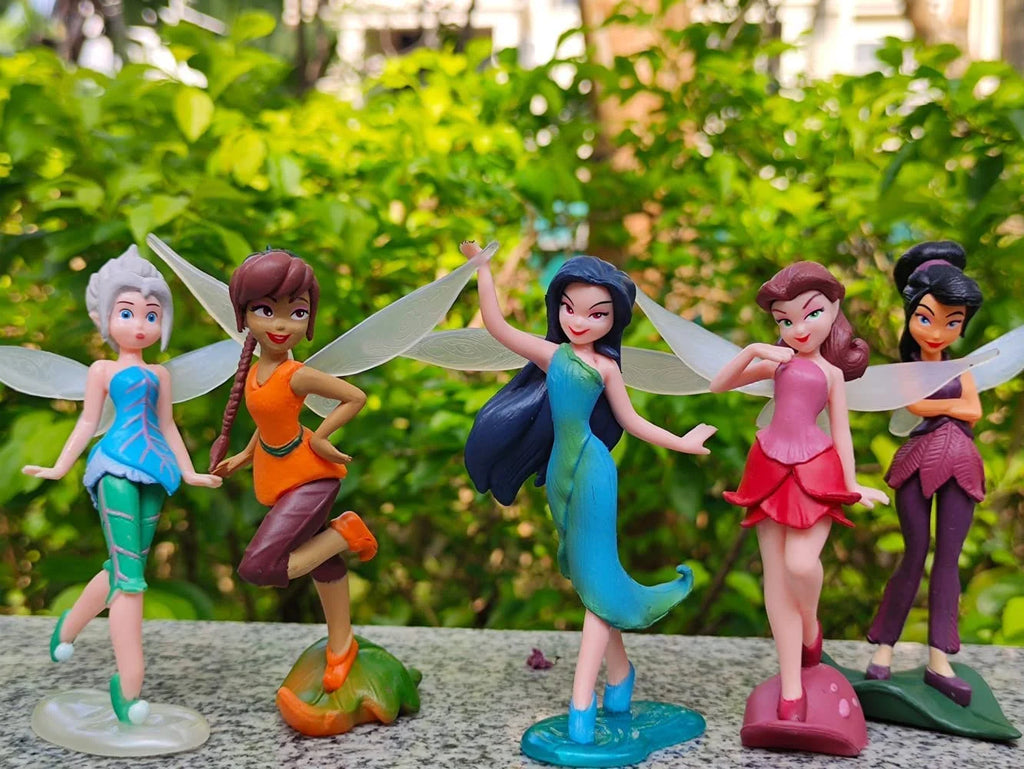 7Pcs/Set Pixie Girl Flower Fairies Miniature PVC Figures Doll Toy L263089