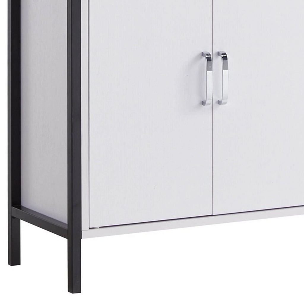 71 Inch White Display Cabinet with 7 Shelves F86903