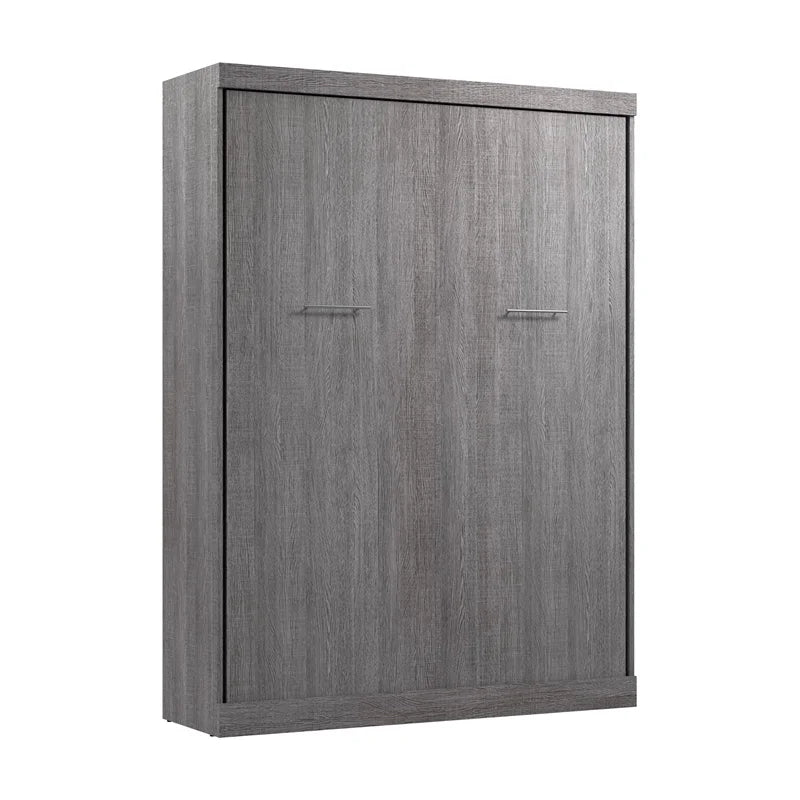 Queen Wall Bed in Bark Gray B700691
