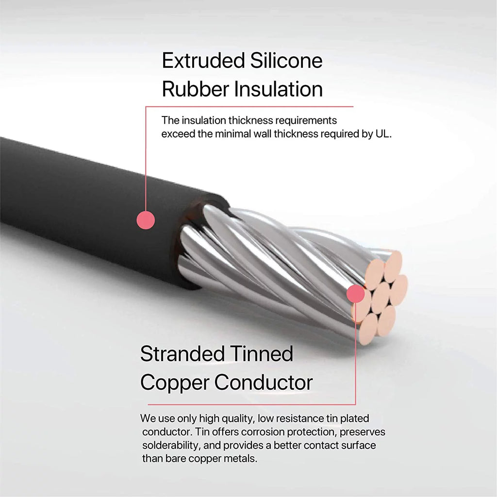 18 Gauge Black Silicone Wire 50 Ft W589792