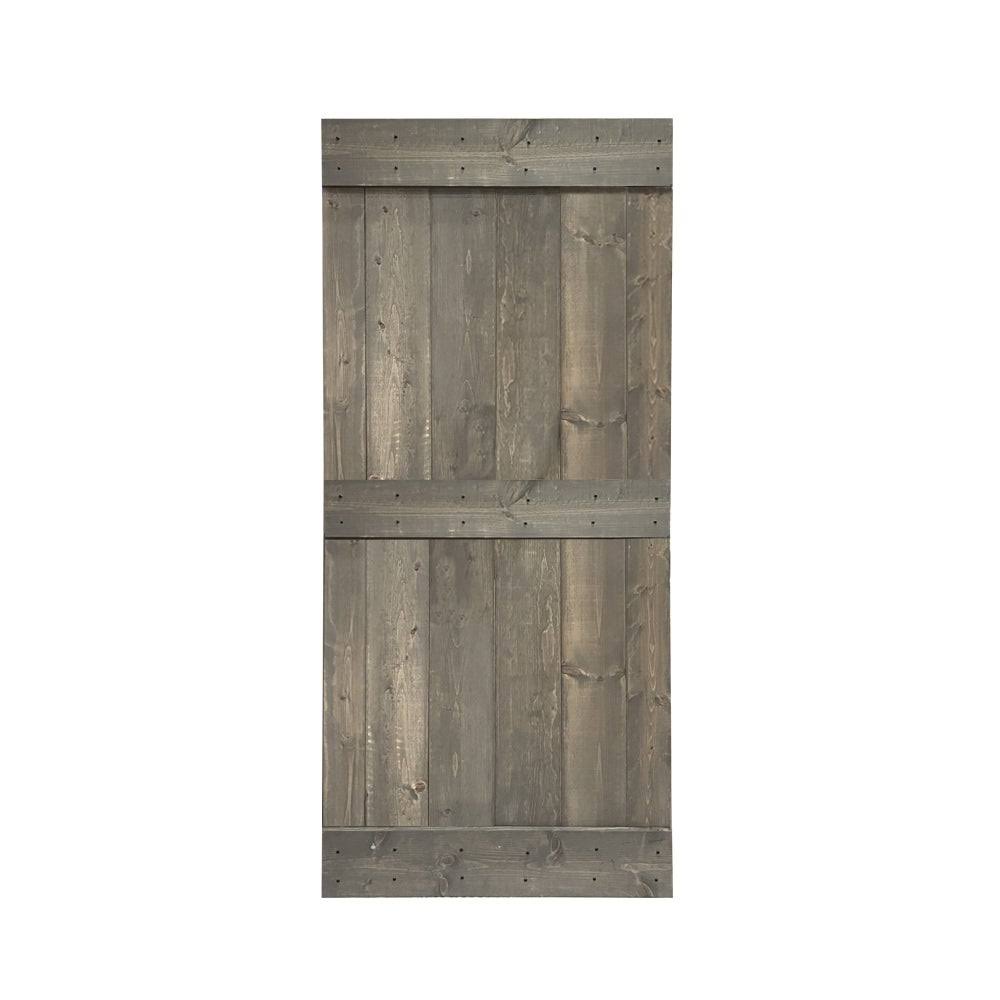 Sage Green Solid Wood Interior Sliding Barn Door Q38640
