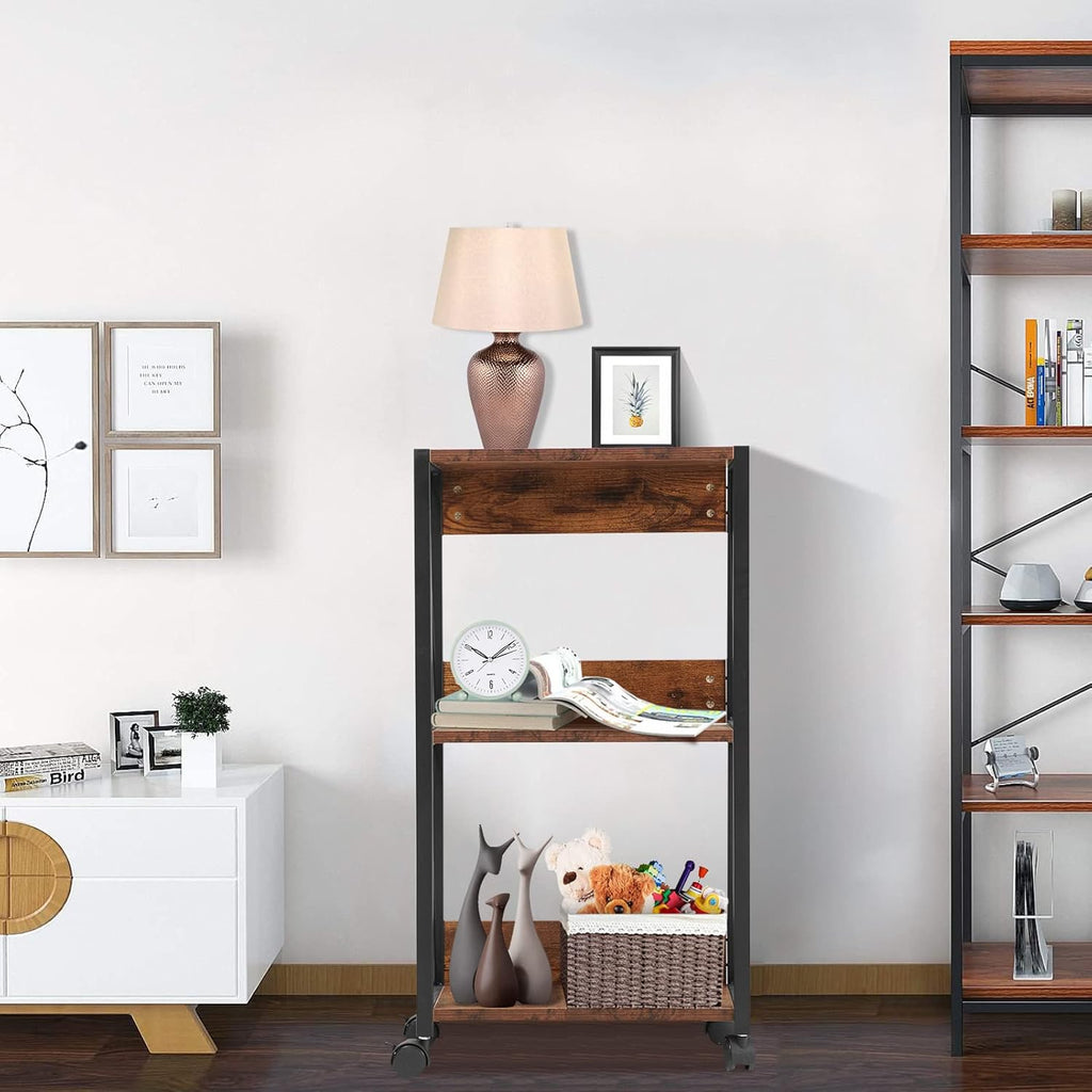 3-Tier Rolling Printer Cart with Storage W34834