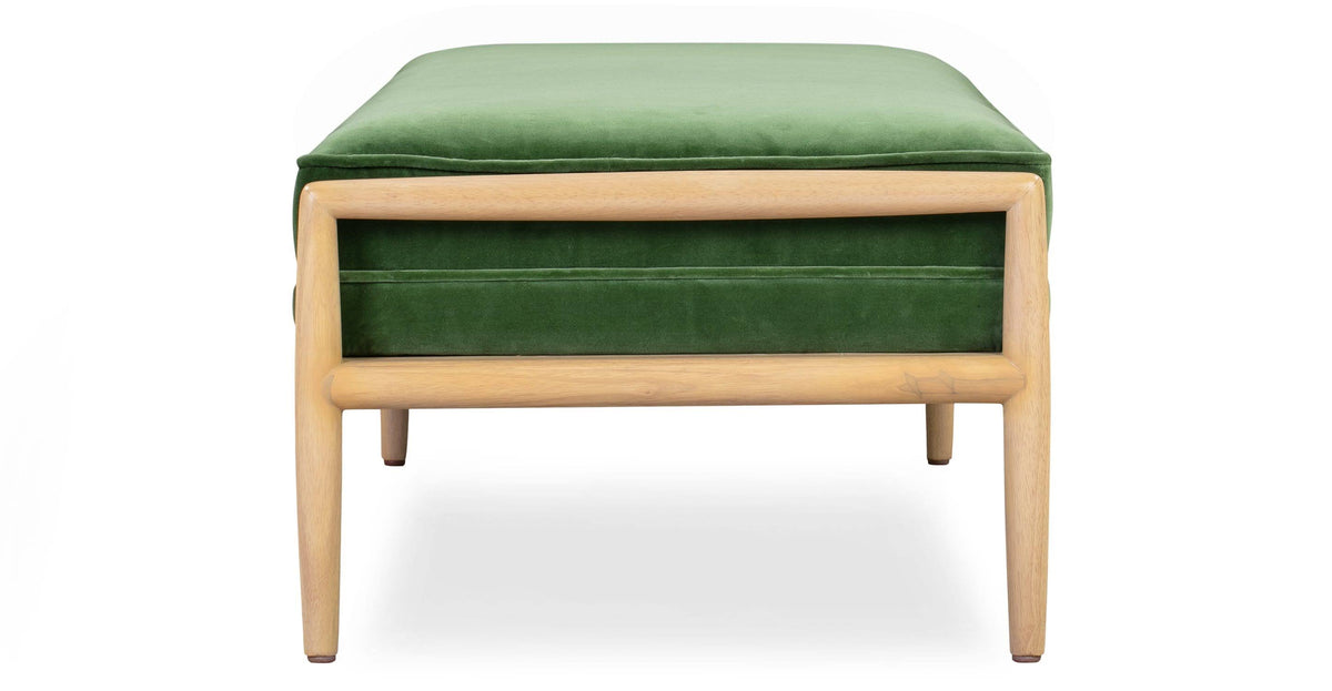 Fabric and Leather Bench G764318