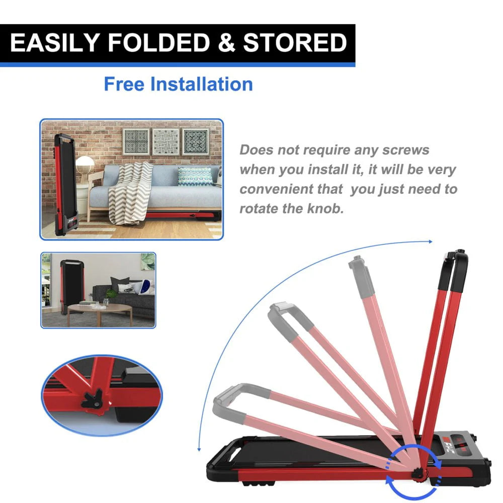 2 in 1 Folding Treadmill D356863