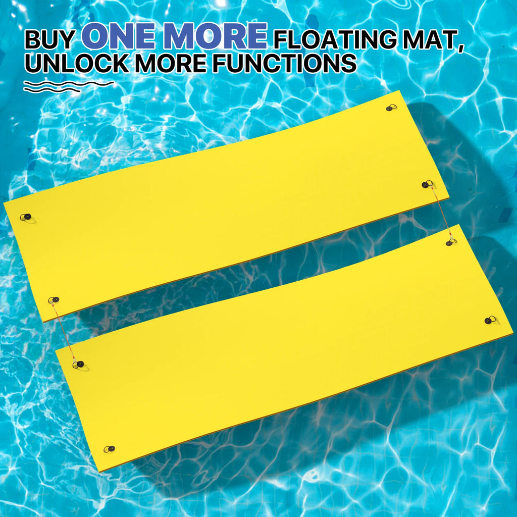 18x6FT 3-Layer Tear-Resistant XPE Foam Water Floating Pad, Yellow W86033