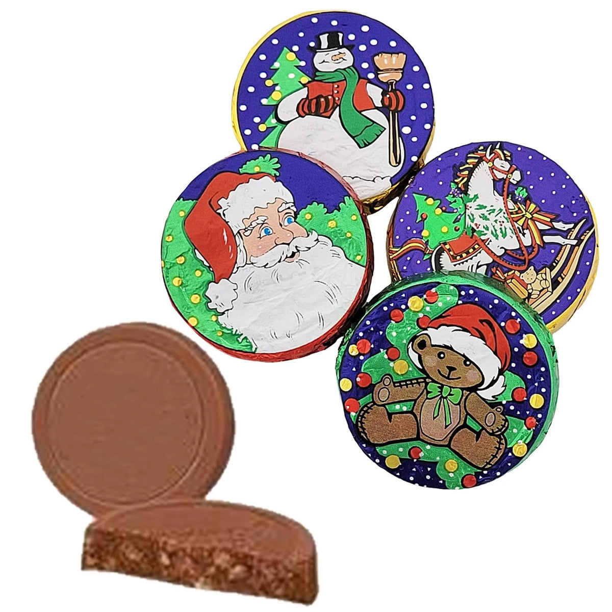 Chocolate Individually Wrapped Silver Foils Kosher Dairy 5 Pounds Q8792