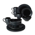 Black 16-Piece Dinnerware Set U757