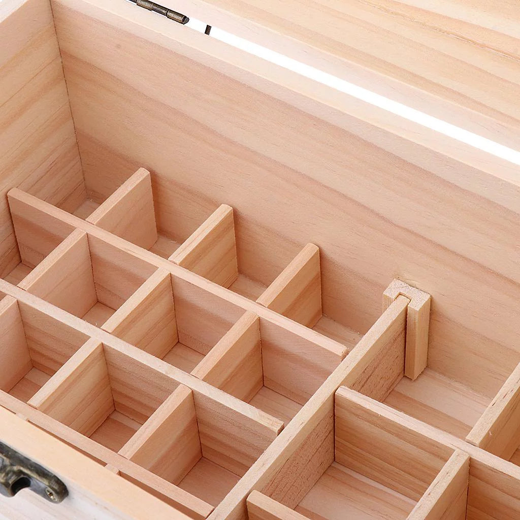 Wooden Storage Box for Essential Oil Bottles K6351