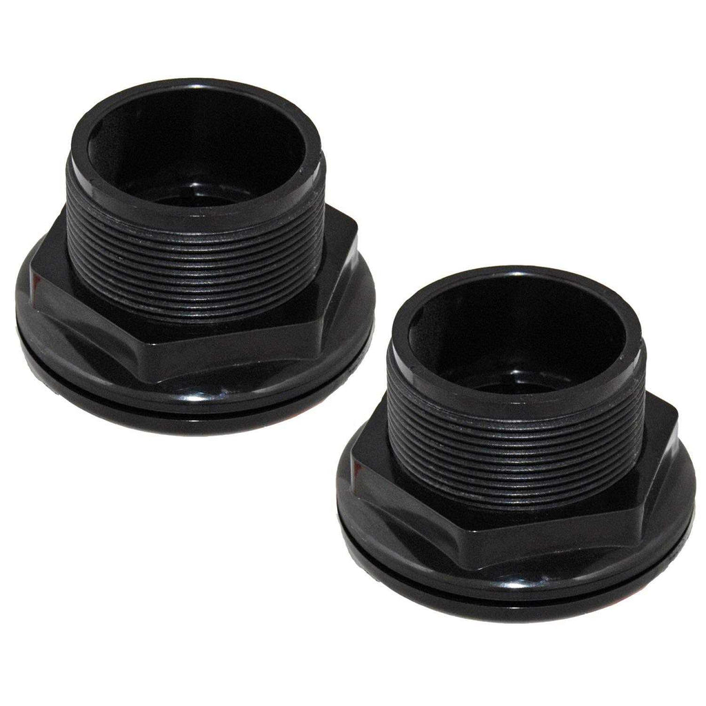 1-1/2 Bulkhead Fitting 1.50 inch Slip x Slip Gasket ABS C766