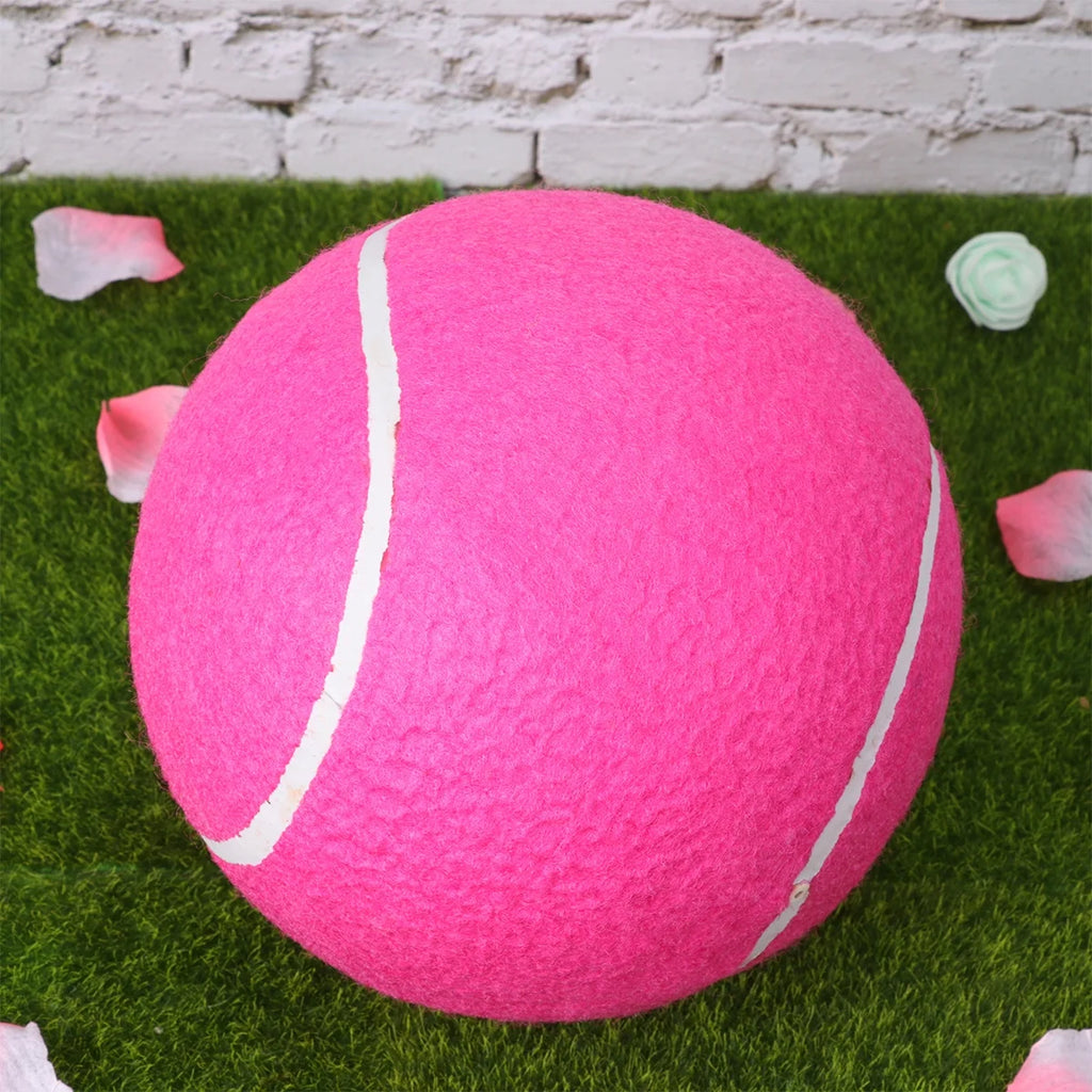 20cm Inflatable Flannel Ball for Children Outdoor Sports (Pink) E518