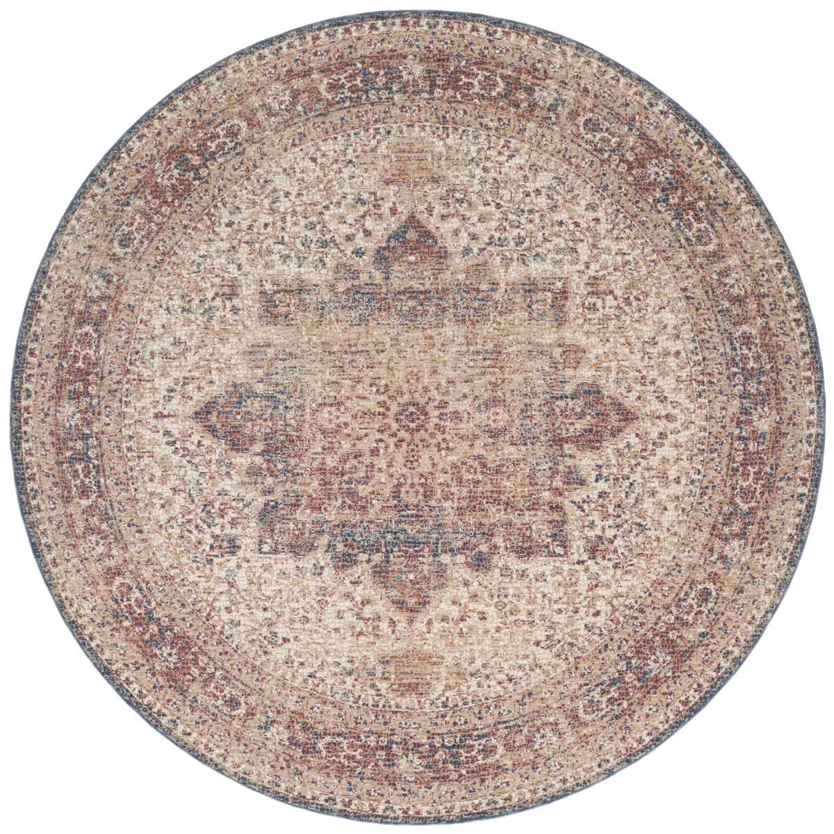 Ivory Red Rug R6290