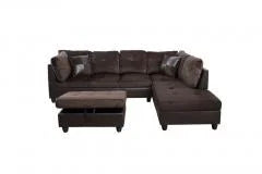 103.5'' Sectional Sofa with Storage Ottoman O896622