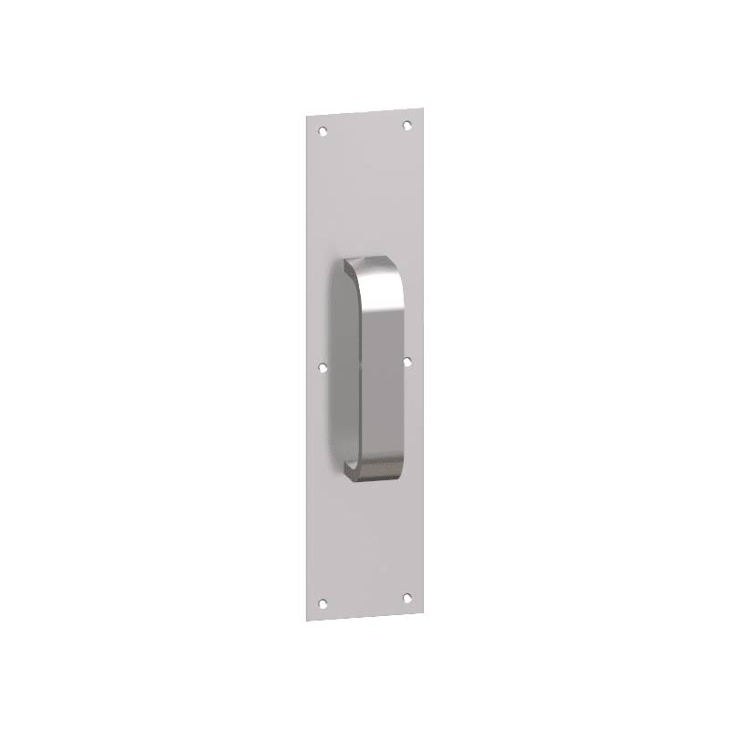 Polished Brass Rounded Bevel Square Corner Pull Plate Q67456
