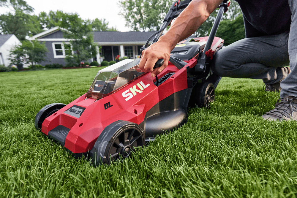 20V Brushless Lawn Mower Kit with Two 4.0 Ah Battery and Dual Port Charger V9260
