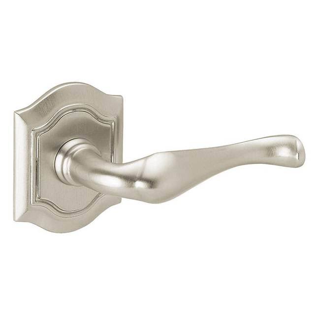 Satin Brass/Brown Lever Pair E77055