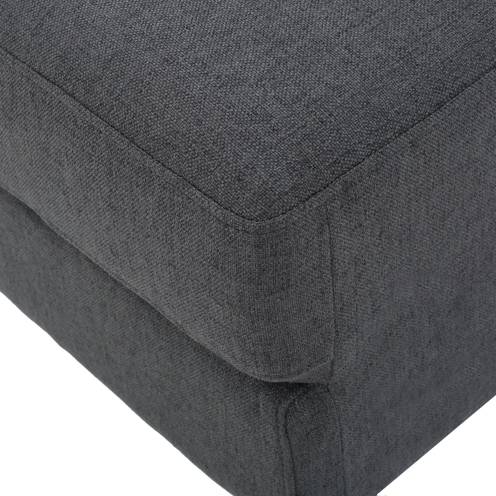 Dark Grey Fabric Sectional Couch Q4647