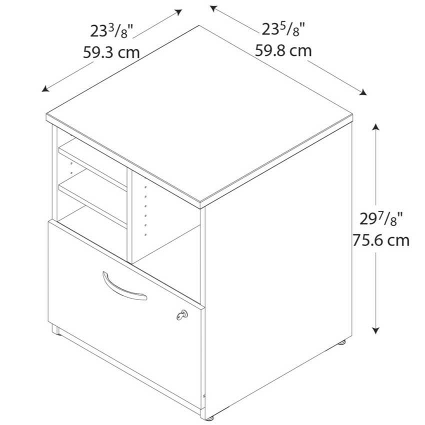 24 inch Storage Cabinet Auburn Maple P682266