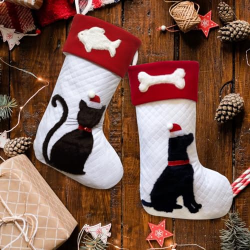 20 inch Dog Christmas Stockings L8655