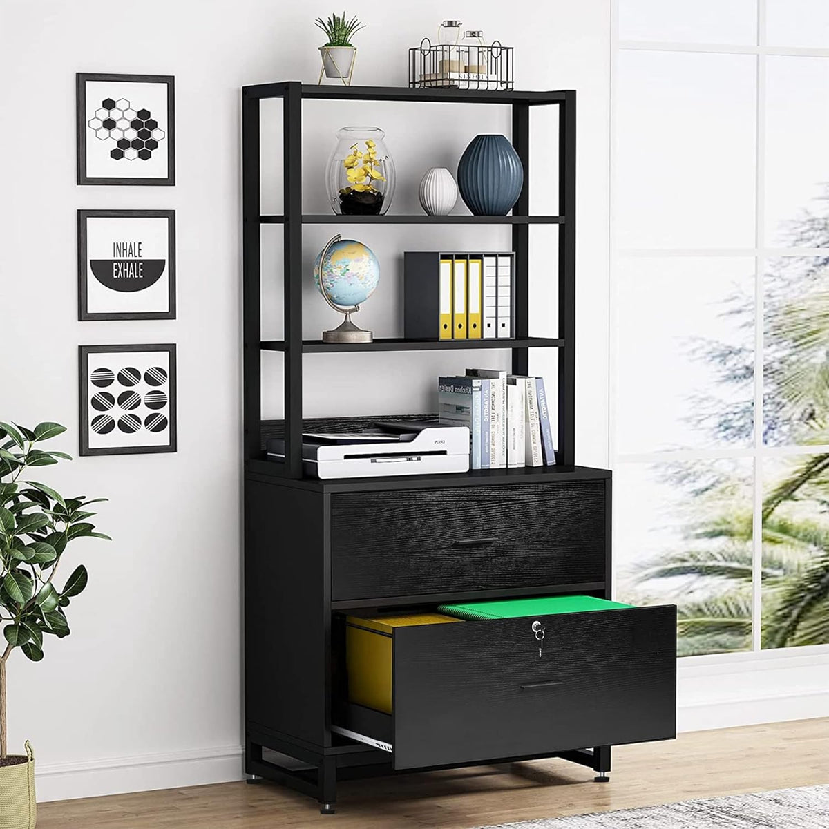 2 Drawer File Cabinet with Lock E232