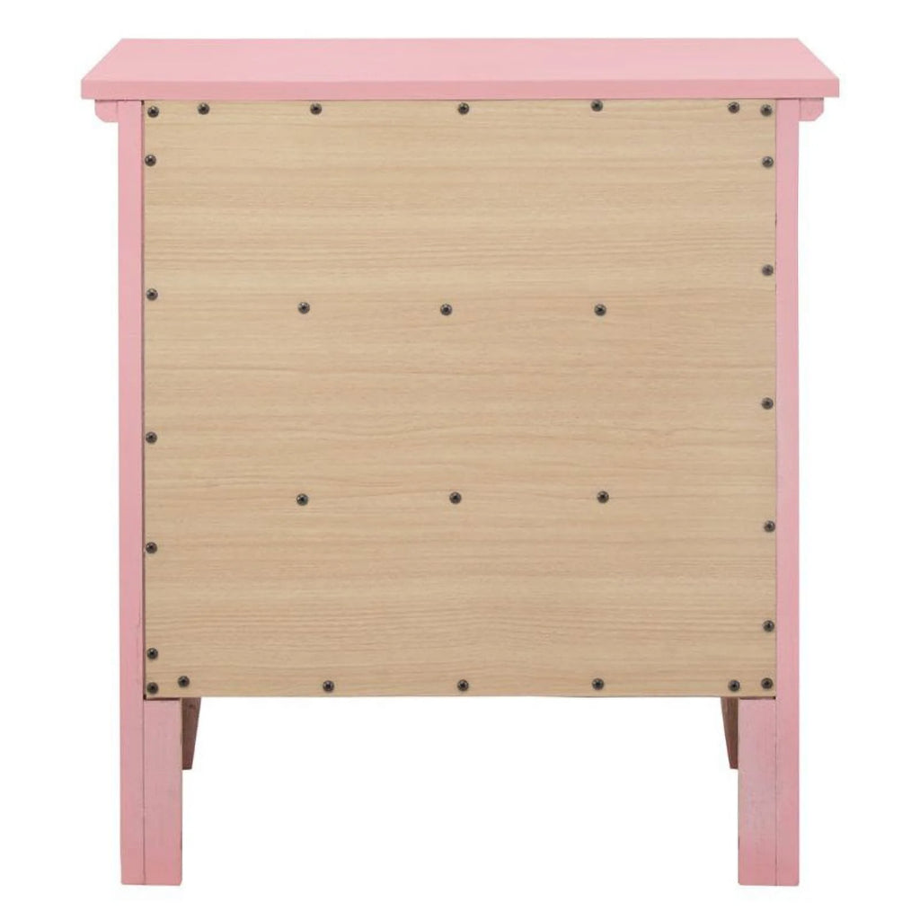 Pink 3-Piece Dresser TV Stand and Nightstand Set L703