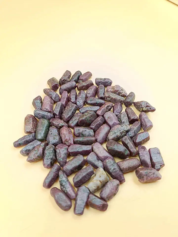 Natural Ruby Corundum Rough Crystal, 70 pcs, 125 Grams F8819