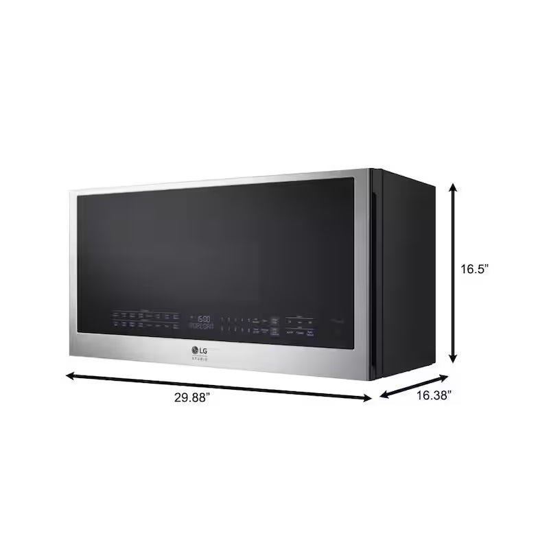 30 in. 1.7 cu. ft. Over-the-Range Smart Convection Microwave Oven with Air Fry B6024