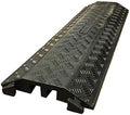Black Rubber 2 Channel Cable Protector 40” Long Pack of 2 B227203