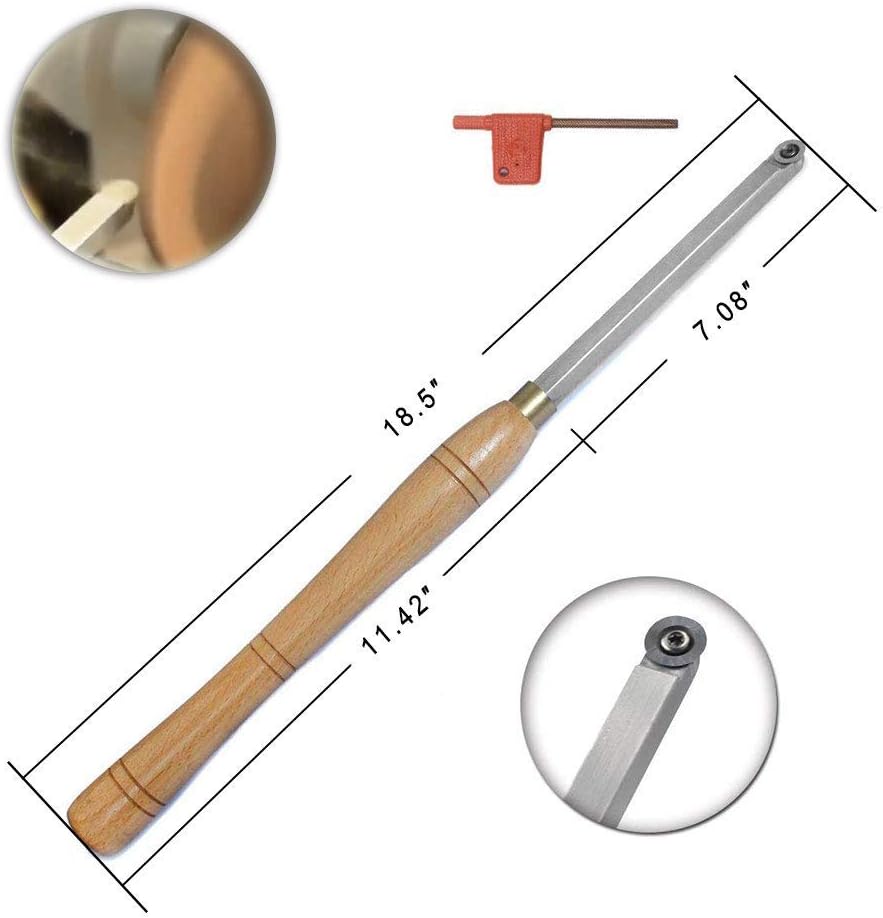 16mm Round Carbide Tipped Wood Lathe Turning Tool A686