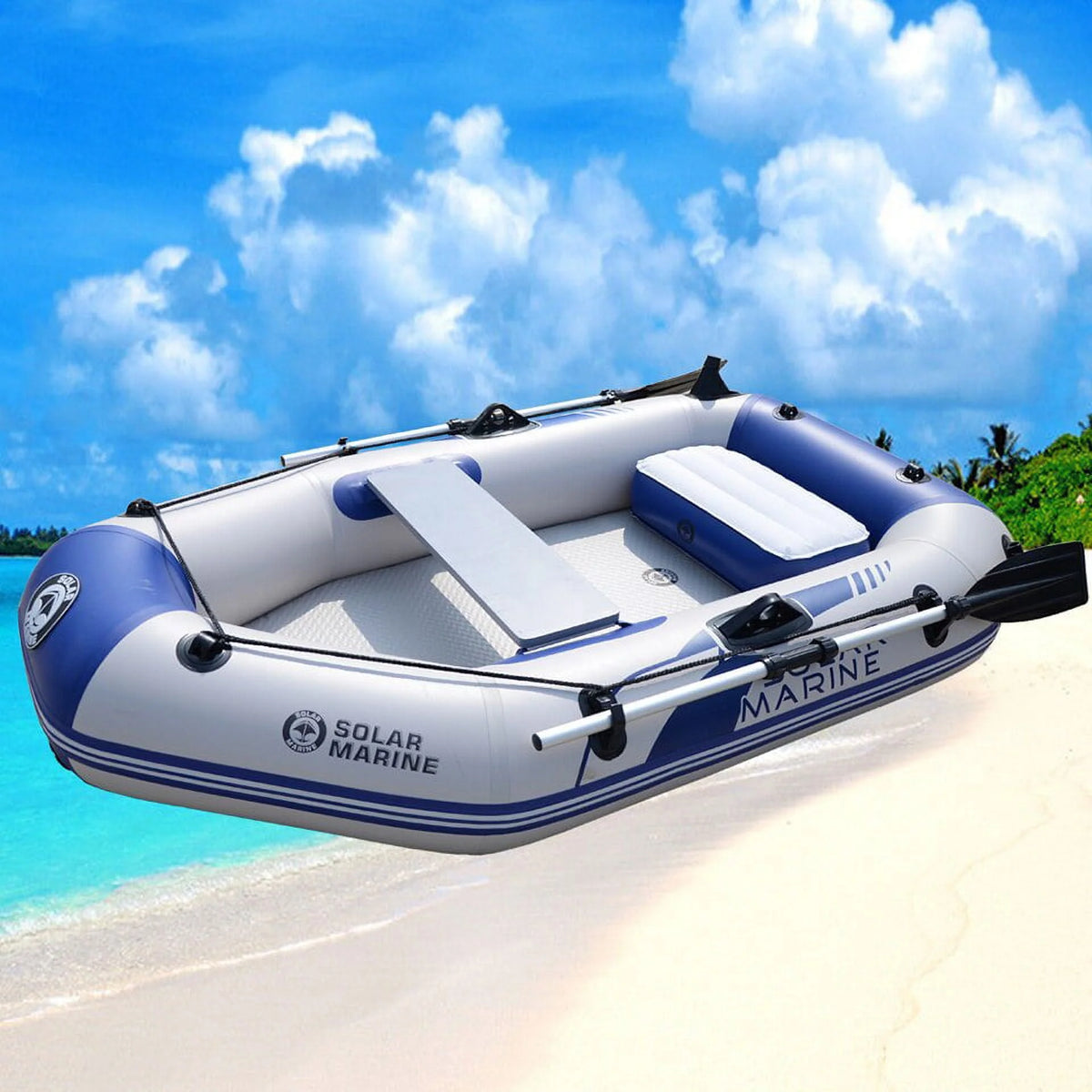 1 Person Inflatable Rowing Boat Kayak Canoe Raft Dinghy Q3623