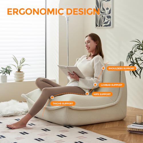 Giant Memory Foam Bean Bag Chair Sofa Couch P210423