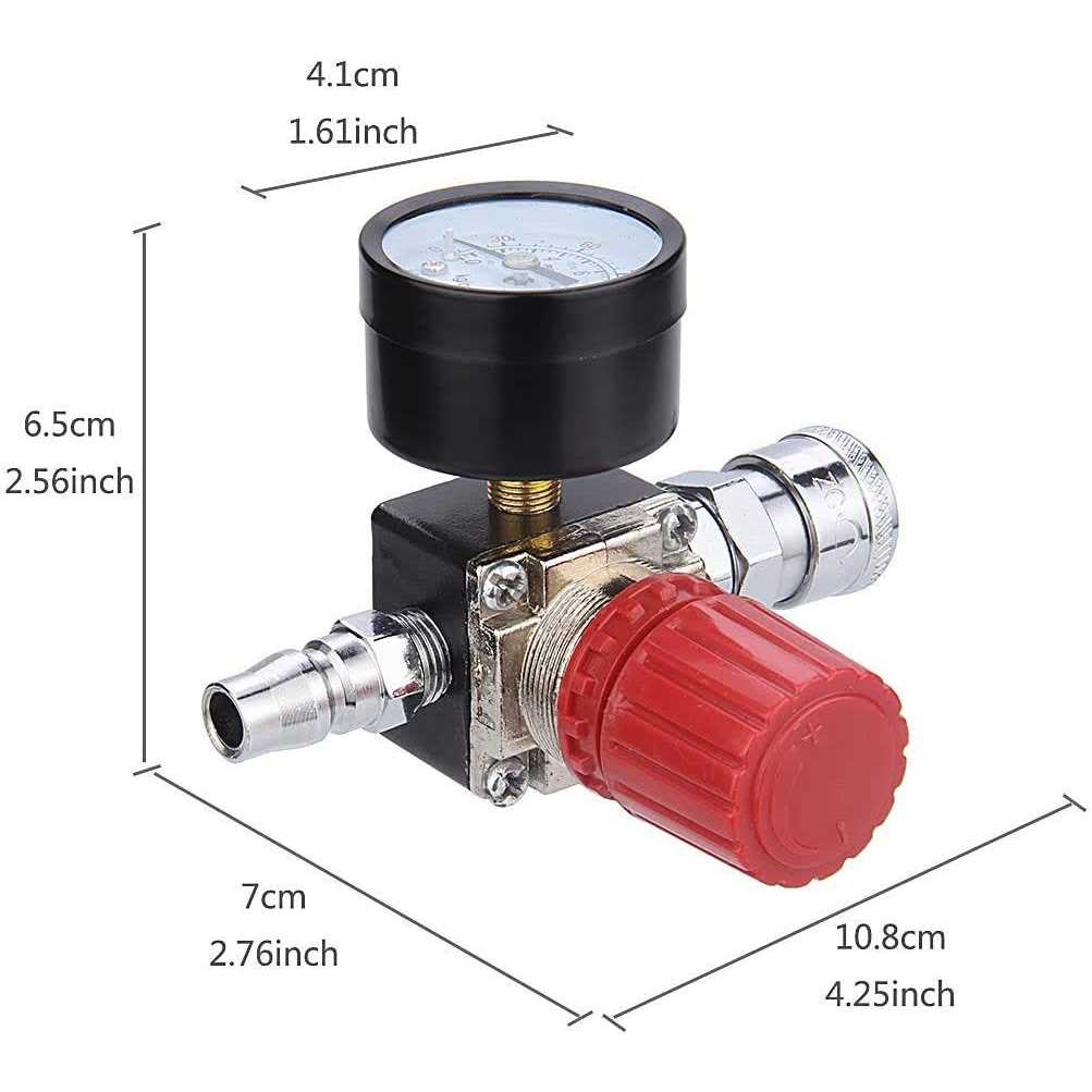 Air Compressor Pressure Regulator with Dial Gauge 0-175 psi E910591
