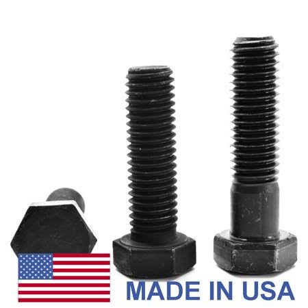 1/2 inch-20 x 5 1/2 inch Fine Thread Grade 5 Hex Cap Screw, Black Oxide, Pk 100 V581504