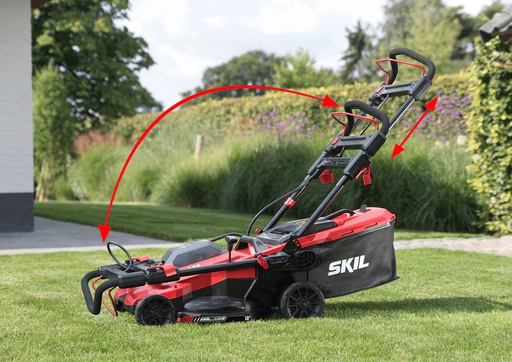 20V Brushless Lawn Mower Kit with Two 4.0 Ah Battery and Dual Port Charger V9260