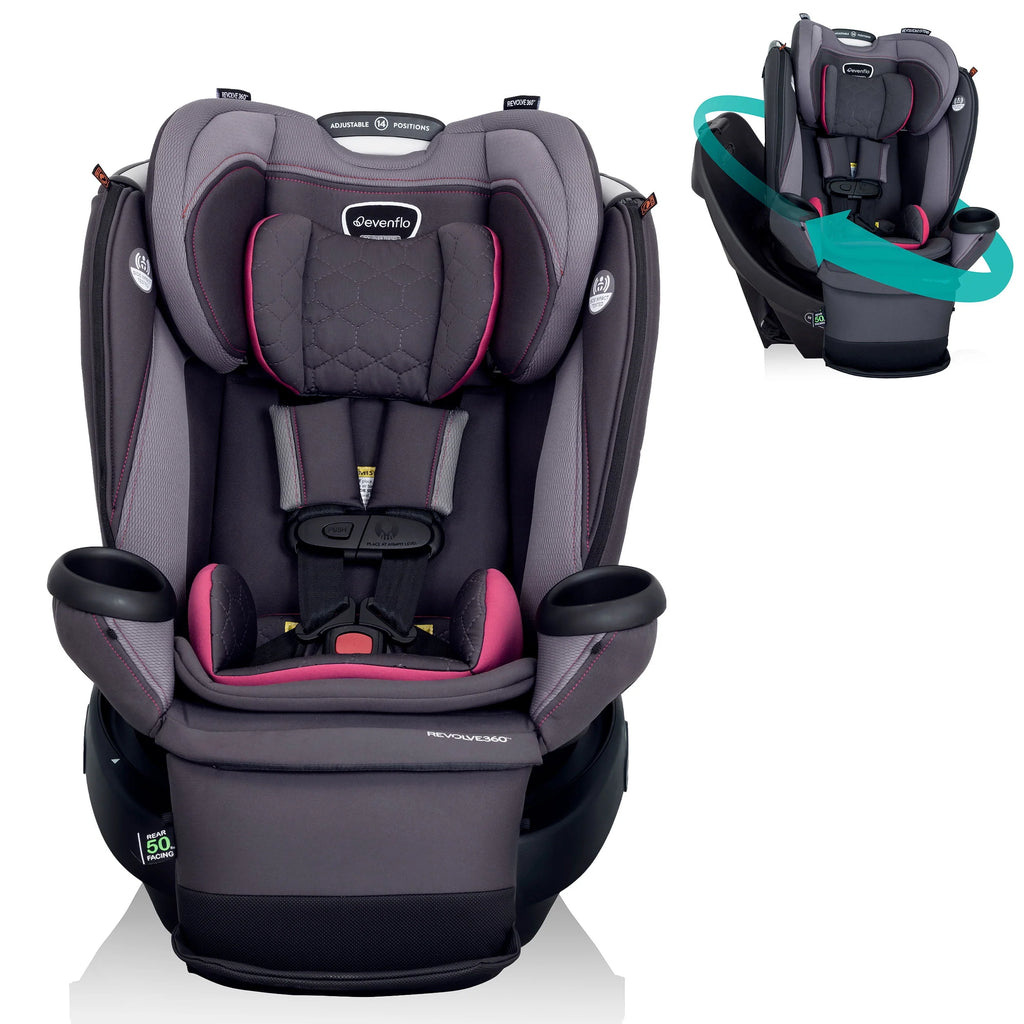 All-in-One Rotational Car Seat with Quick Clean Cover D289878