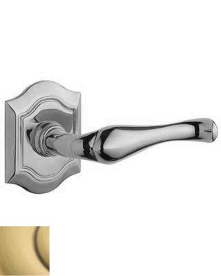 Satin Brass/Brown Lever Pair E77055