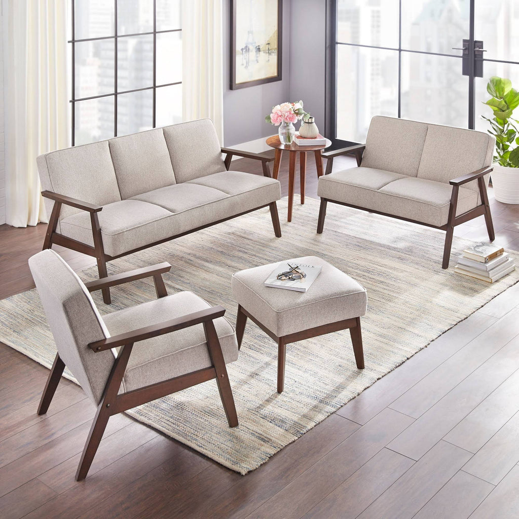 Sonia Chair & Ottoman Gray S198073