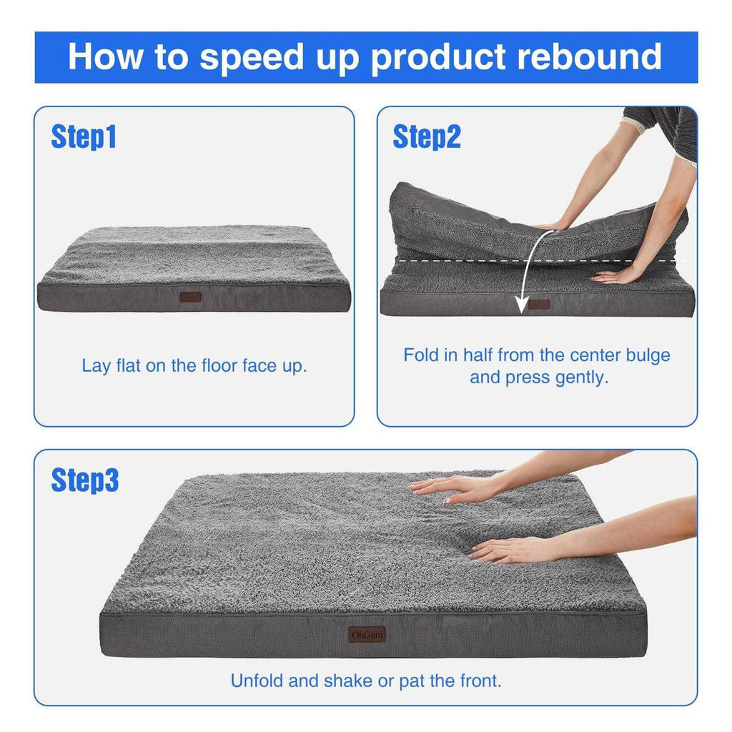 Orthopedic Dog Bed with Egg Foam and Non-Slip Bottom O78833