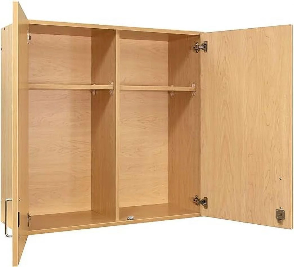 Lockable Wall Cabinet with 4 Compartments Y962